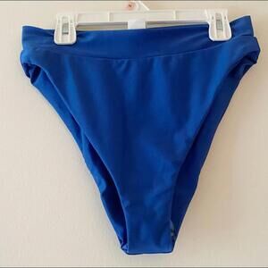 LUNA CARA blue high waisted bikini bottoms
